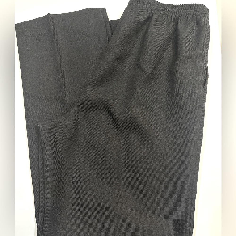 Alfred Dunner Black Elastic Waist Pants Size 10